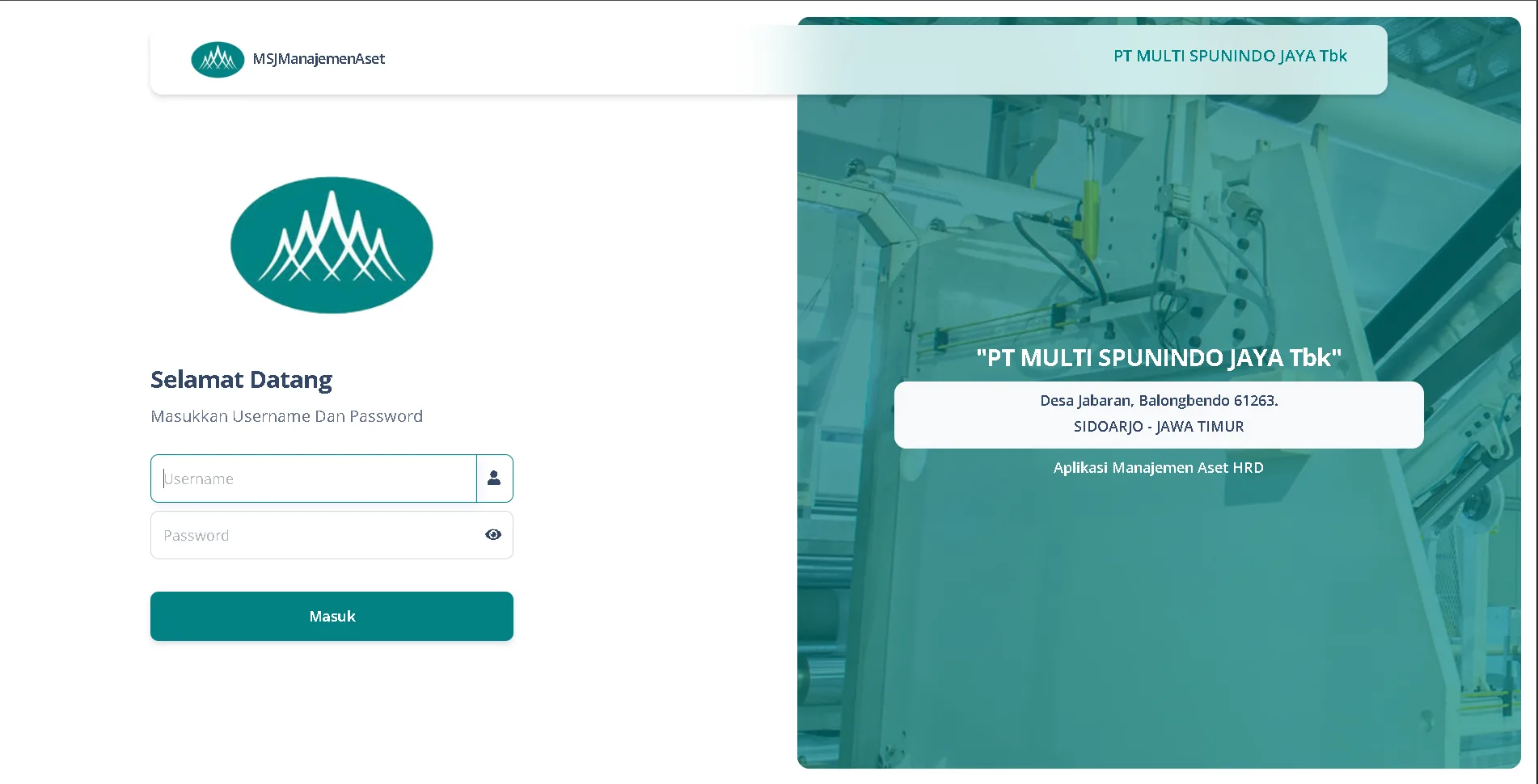 MSJ Asset Management System Web